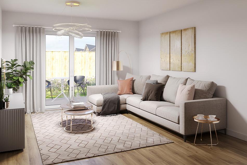 Molesey Crest Living Room Area CGI